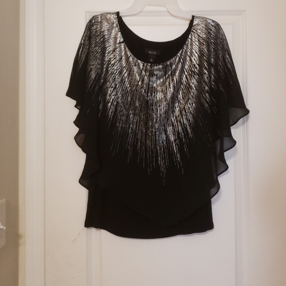 Black flowy blouse